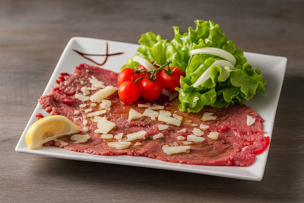 Carpaccio de bœuf taillé à la minute